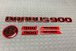 Brabus 900 badges set Carbon fiber + metal inserts for Mercedes Benz - Image 2