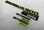 Brabus Rocket Edition Biturbo 900 emblem set in green color for Mercedes GLE - Image 2