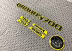 Yellow Brabus 700 carbon badge kit for Mercedes G Class - Image 2