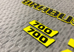 Yellow Brabus 700 carbon badge kit for Mercedes G Class - Image 3
