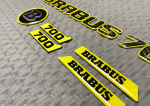 Yellow Brabus 700 carbon badge kit for Mercedes G Class - Image 4