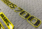 Yellow Brabus 700 carbon badge kit for Mercedes G Class - Image 6