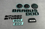 Brabus 800 Emblems Set in Tiffany Blue for Mercedes G-Class W463/W463A/W464/GLS/GLE - Image 5