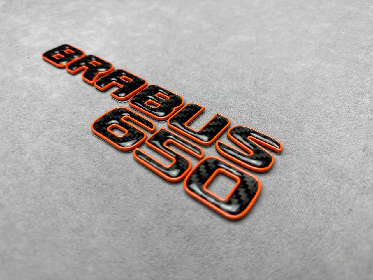 Brabus 650 carbon fiber rear emblem for Mercedes G Wagon