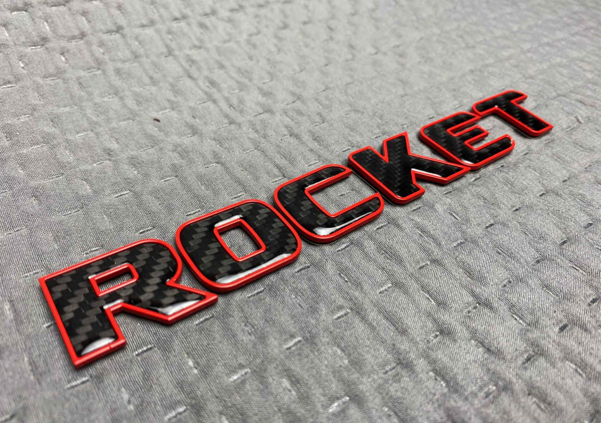 Carbon fiber Brabus 800 tail badge on Mercedes Benz GLE Class