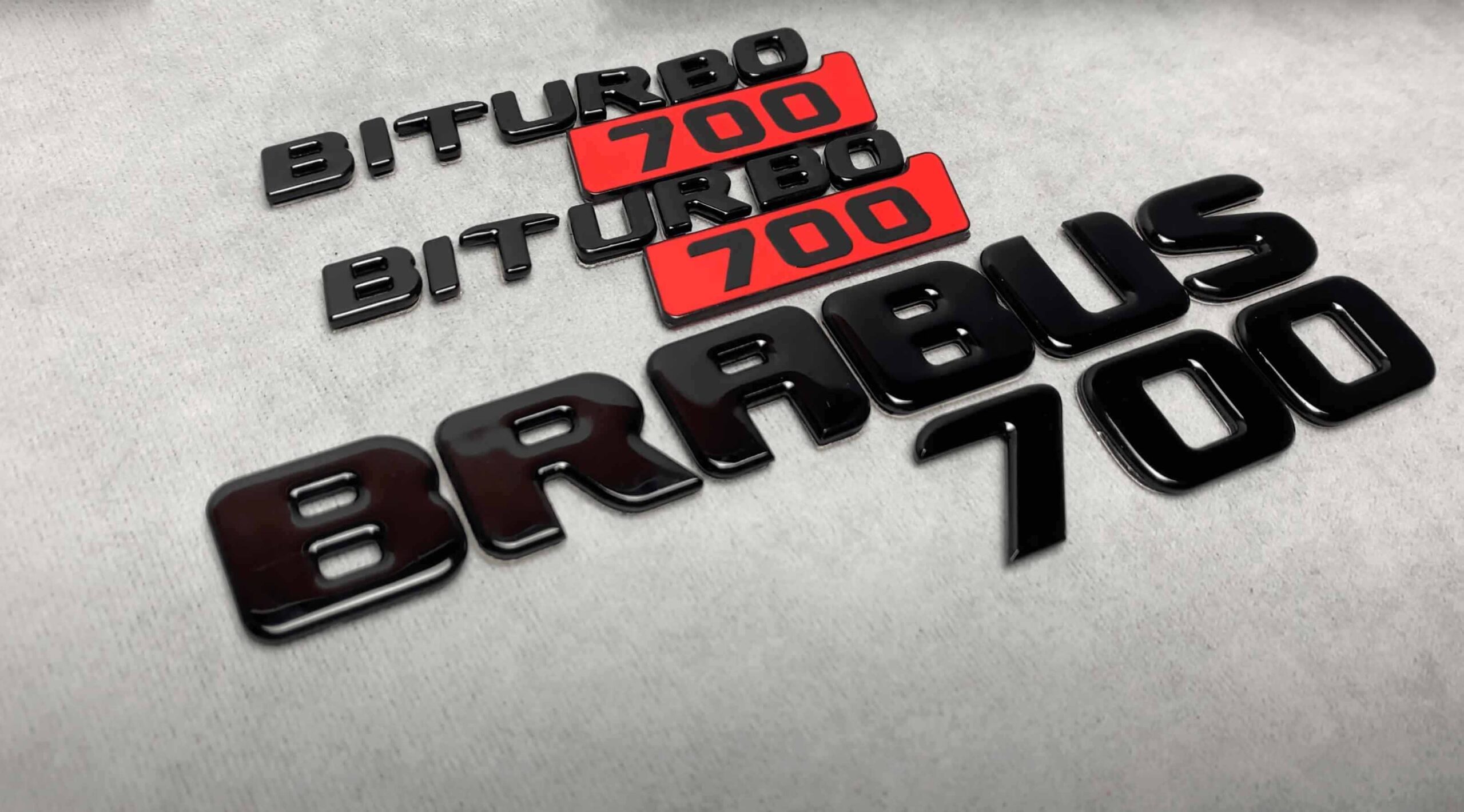Brabus 700 metal badge kit for any Mercedes models