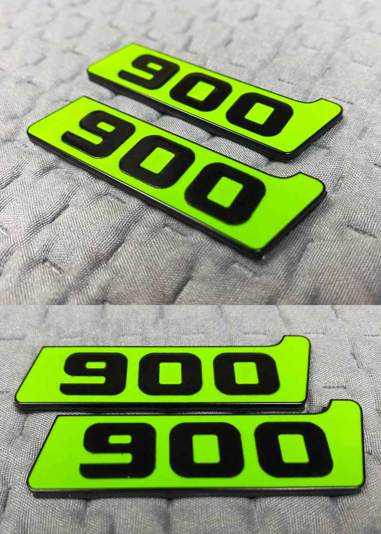 Fender number Brabus 900 Green Metal emblem for Mercedes G Class w463 W464 GT GLS GLC GLB E CLS S Brabus 900 number metal green plate for Mercedes G Class