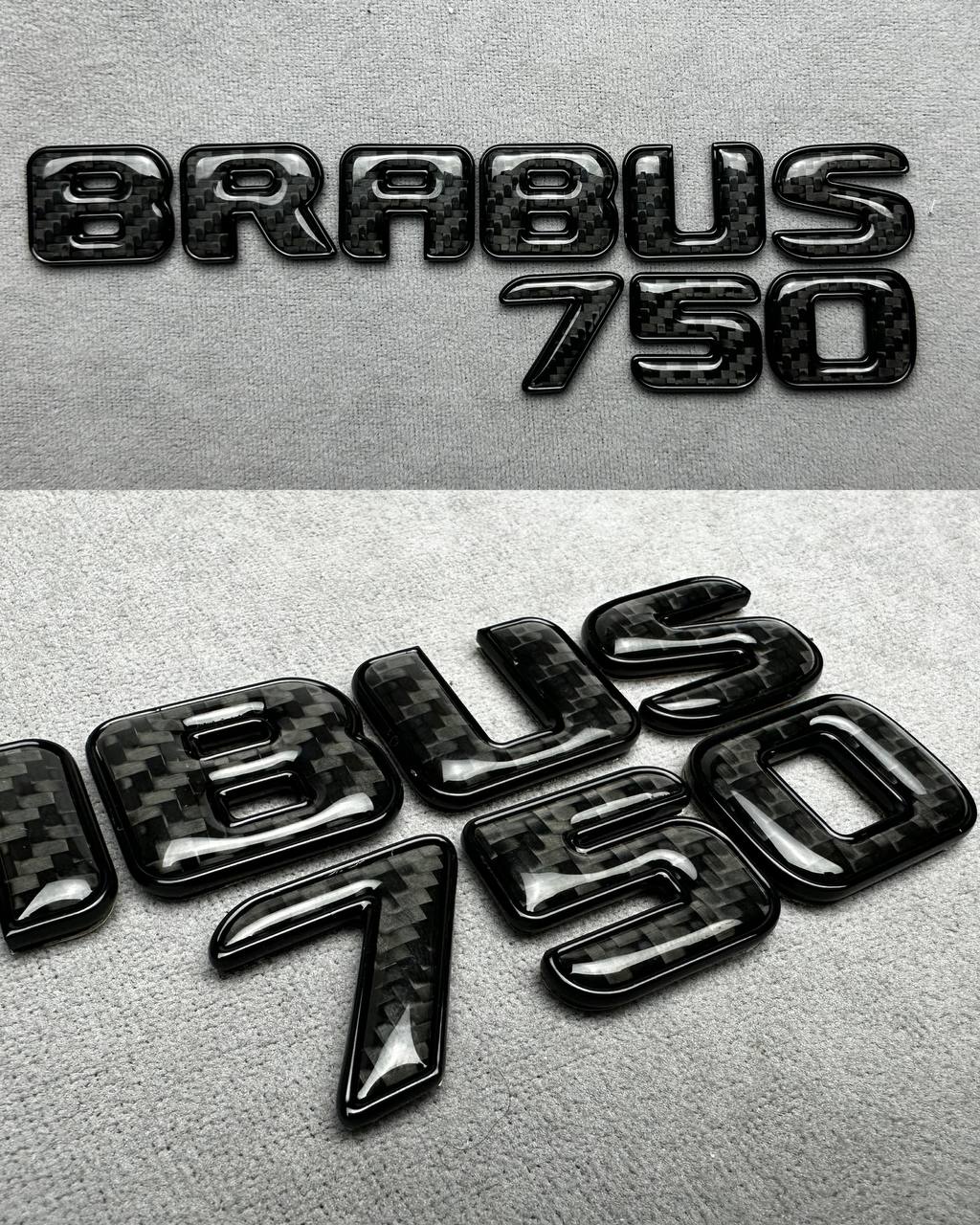 Brabus 750 carbon fiber rear emblem for Mercedes G Wagon
