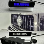 LED Illuminated Brabus Logo Badge Grill Blue for Mercedes G63 G Wagon W463 W463A W464