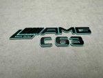 Tail Emblem Badge AMG C63 Brabus tiffany and carbon 2025 - Image 8