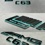 Tail Emblem Badge AMG C63 Brabus tiffany and carbon 2025