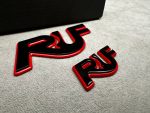 RUF Emblems Porsche Style RED and Black Logo Metal Badges Set For Porsche 911 997 996 993 964 930 Turbo - Image 4