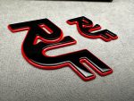 RUF Emblems Porsche Style RED and Black Logo Metal Badges Set For Porsche 911 997 996 993 964 930 Turbo - Image 6