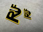 RUF Emblems Porsche Style Yellow and Black Logo Metal Badges Set For Porsche 911 997 996 993 964 930 Turbo - Image 2