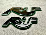 RUF Emblems Porsche Style Black and Green Logo Metal Badges Set For Porsche 911 997 996 993 964 930 Turbo - Image 2