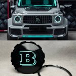 Brabus Double B Tiffany Logo on Radiator Grill Mercedes W463 W463A W464 W465 G63