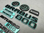 Brabus 800 Tiffany Blue Badges Set for Mercedes G Class W463a W464 W465 - Image 5