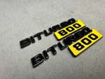 Biturbo 800 Emblem Logo Yellow metal made for Mercedes Benz G Class - Image 2