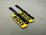 Biturbo 800 Emblem Logo Yellow metal made for Mercedes Benz G Class - Image 3