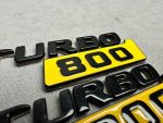 Biturbo 800 Emblem Logo Yellow metal made for Mercedes Benz G Class - Image 4