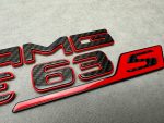 AMG GLE 63 S Emblem Metal Red and carbon brabus Style 2025 - Image 2