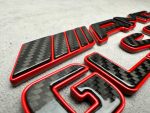 AMG GLS 63 S Rear Emblem Metal Red and carbon brabus Style 2025 - Image 4