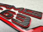 AMG GLS 63 S Rear Emblem Metal Red and carbon brabus Style 2025 - Image 5