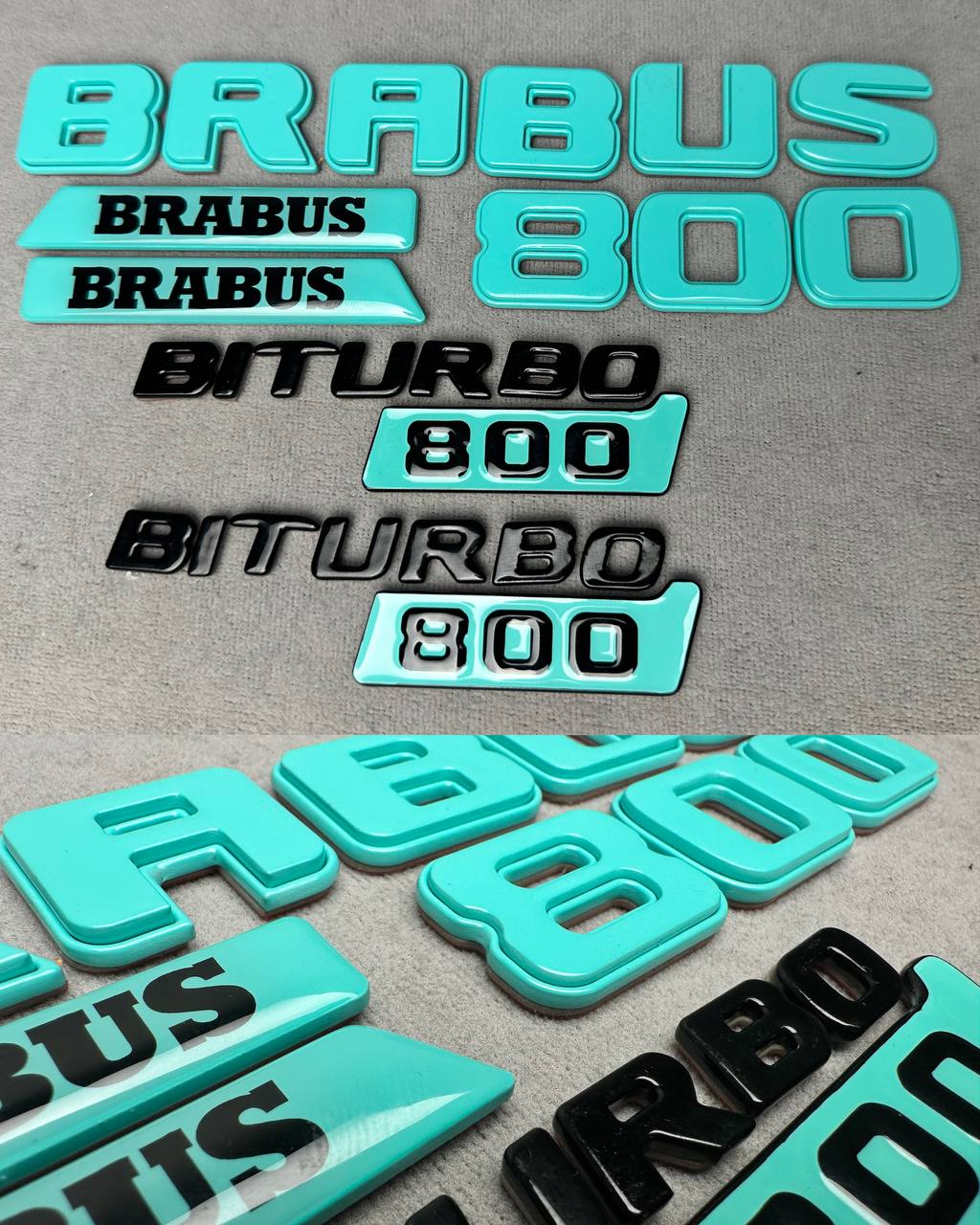 Big Set Brabus Tiffany Biturbo 800 Emblem Logo metal made for Mercedes Benz G Class 1 Big Set Brabus Tiffany Biturbo 800 Emblem Logo metal made for Mercedes Benz G Class - Image 1