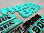 Big Set Brabus Tiffany Biturbo 800 Emblem Logo metal made for Mercedes Benz G Class - Image 2