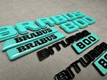 Big Set Brabus Tiffany Biturbo 800 Emblem Logo metal made for Mercedes Benz G Class - Image 3