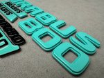 Big Set Brabus Tiffany Biturbo 800 Emblem Logo metal made for Mercedes Benz G Class - Image 4