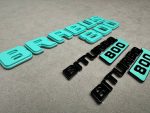 Brabus biturbo 800 Emblem Logo Set Tiffany blue metal made for Mercedes Benz G Class - Image 3