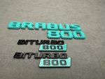 Brabus biturbo 800 Emblem Logo Set Tiffany blue metal made for Mercedes Benz G Class - Image 6