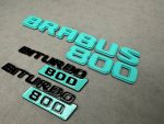 Brabus biturbo 800 Emblem Logo Set Tiffany blue metal made for Mercedes Benz G Class - Image 7
