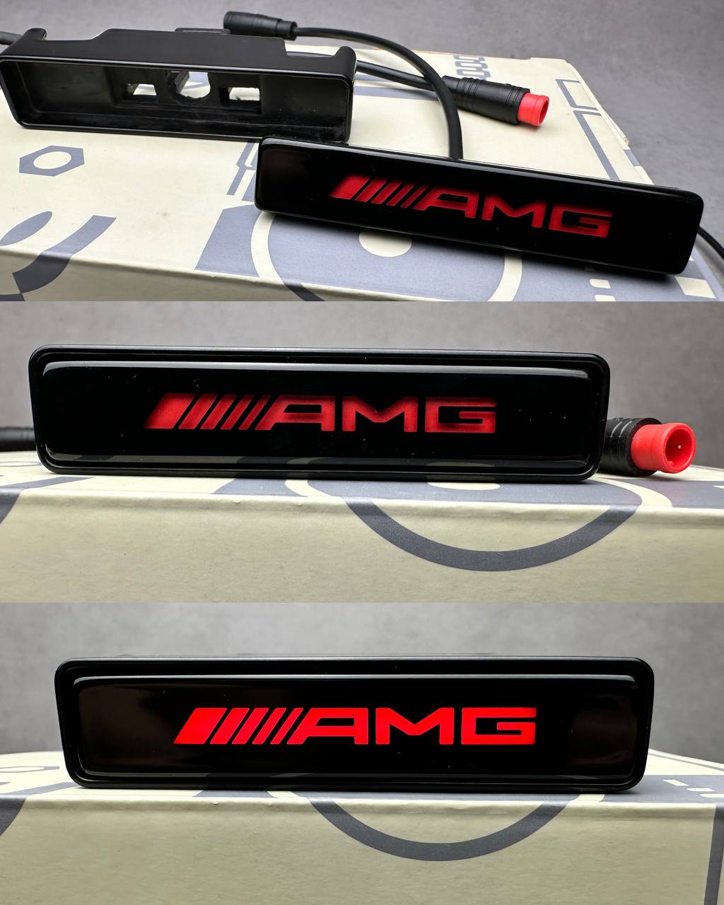 LED Illuminated RED AMG Logo Badge Grill for Mercedes G63 G Wagon W463 W463A W464 W465 1 LED Illuminated RED AMG Logo Badge Grill for Mercedes G63 G Wagon W463 W463A W464 W465 - Image 1