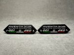 Lamborghini Carbon Fiber Emblems Aventador SVJ Roadster 001 di 250 in the door card – Original - Image 11
