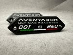 Lamborghini Carbon Fiber Emblems Aventador SVJ Roadster 001 di 250 in the door card – Original - Image 5
