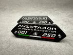 Lamborghini Carbon Fiber Emblems Aventador SVJ Roadster 001 di 250 in the door card – Original - Image 6