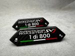 Lamborghini Emblems Aventador SV 1 di 800 in the door card Carbon Fiber - Image 7