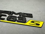 Tail Emblem Badge AMG GLC 63 S rear Emblem Brabus 2025 Yellow and carbon - Image 3