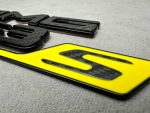 Tail Emblem Badge AMG GLC 63 S rear Emblem Brabus 2025 Yellow and carbon - Image 4
