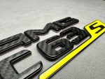 Tail Emblem Badge AMG GLC 63 S rear Emblem Brabus 2025 Yellow and carbon - Image 5