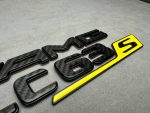 Tail Emblem Badge AMG GLC 63 S rear Emblem Brabus 2025 Yellow and carbon - Image 8