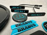 Brabus 900 Blue Badges Full Set LED Exterior for Mercedes G Class W464 W463a - Image 4