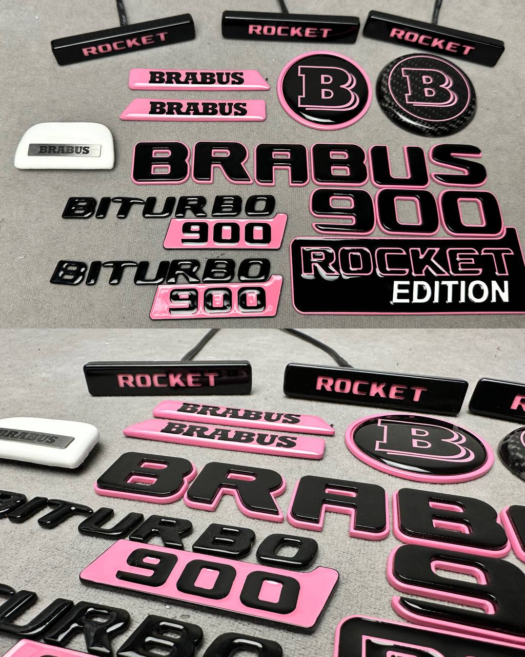 2025-10-27 15.16.31 Brabus 900 Pink Badges Rocket Set LED for Mercedes G Class W465 W464 W463a - Image 1