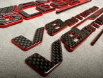 AMG GLE 63S V8 Biturbo 4MATIC Red and Carbon Emblem Set - Image 3