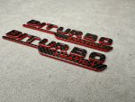 Emblem V8 biturbo 4 MATIC+ 2026 style red and carbon Badge - Image 6