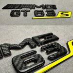 AMG GT 63 S Rear Emblem Metal Black and carbon Brabus 2026