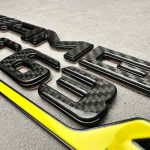 AMG C 63 S Rear Emblem Metal Black and carbon Brabus 2026