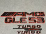AMG GLE 53 Turbo 4MATIC Red and Carbon Emblem Set - Image 2